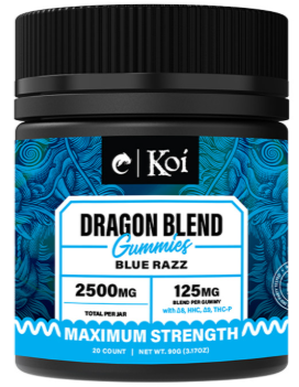 dragon blend thc+thcp gummies blood orange 2500mg
