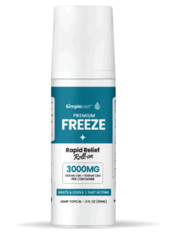 simple leaf rapid relief cbd+cbg roll on 3000mg