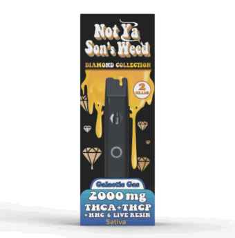 not ya son's weed galactic gas thca+thcp+hhc vape 2g