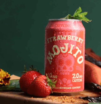 ofrenda thc+caffeine cocktail strawberry mojito 10mg