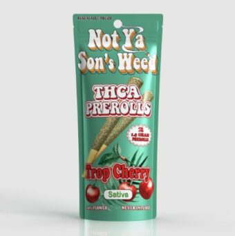 not ya son's weed trop cherry thca pre rolls 1.5g 2 pack