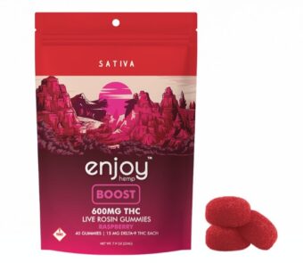 enjoy hemp raspberry boost thc gummies 600mg