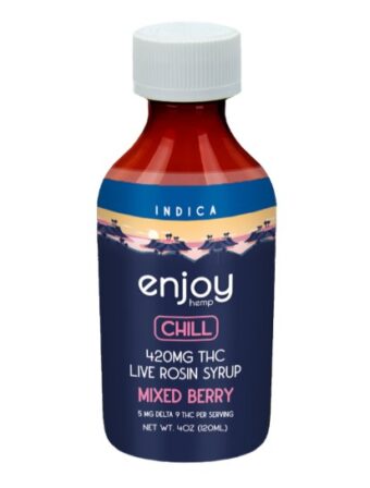 enjoy hemp chill d9 thc syrup pineapple 420mg (copy)