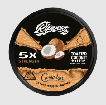 cannadips toasted coconutrippers thcp pouches banana runtz 5x (copy)