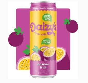daizy's passion fruit social soda thc 10mg