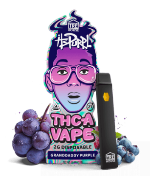 trĒ house itspurpl granddaddy purple thca vape 2g