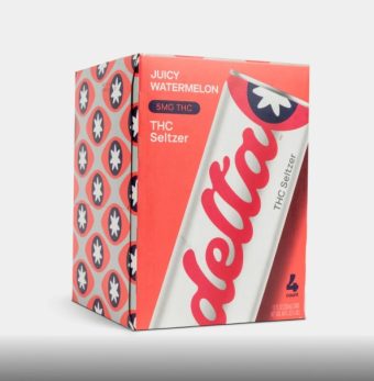 delta light juicy watermelon cannabis water 5mg 4 pack