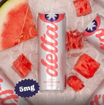delta light juicy watermelon cannabis water 5mg 4 pack
