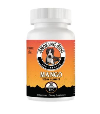 smoking dog pineapple thc+cbd gummies 10mg (copy)