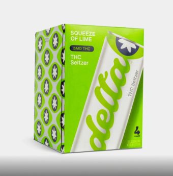 delta light squeeze of lime cannabis water 5mg 4 pack