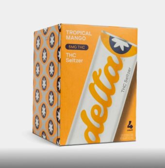 delta light tropical mango cannabis water 5mg 4 pack