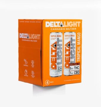 delta bright berry light cannabis water 5mg single 4 pack