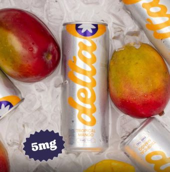 delta light tropical mango cannabis water 5mg 4 pack