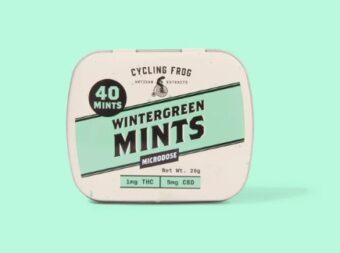 cycling frog wintergreen mints thc+cbd 40 count