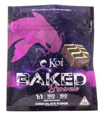 koi baked brownie thc+cbd 150mg
