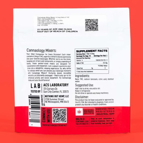 cannaology active drink enhancer thc 4.5mg