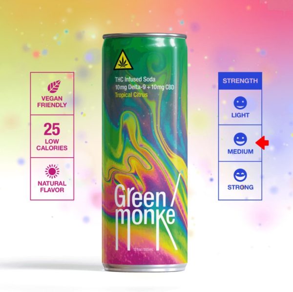 green monké orange passionfruit thc 5mg single (copy)