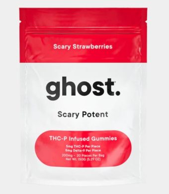 ghost scary strawberry thcp+thc gummies 200mg