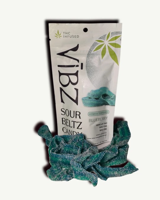 vĪbz blueberry sour beltz cbg+cbc+thc 10mg