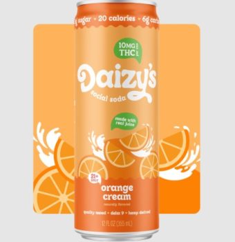 daizy's orange cream social soda thc 10mg