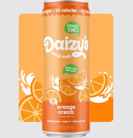 daizy's orange cream social soda thc 10mg