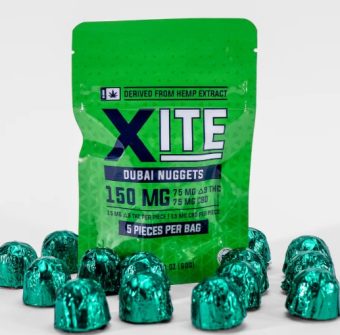 xite dubai nugget thc+cbd 30mg 5 pack