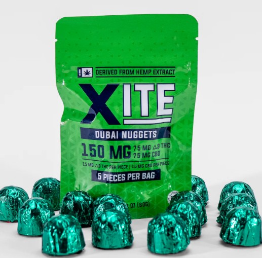 xite dubai nugget thc+cbd 30mg 5 pack