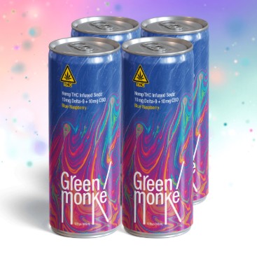 green monké blue raspberry thc 10mg