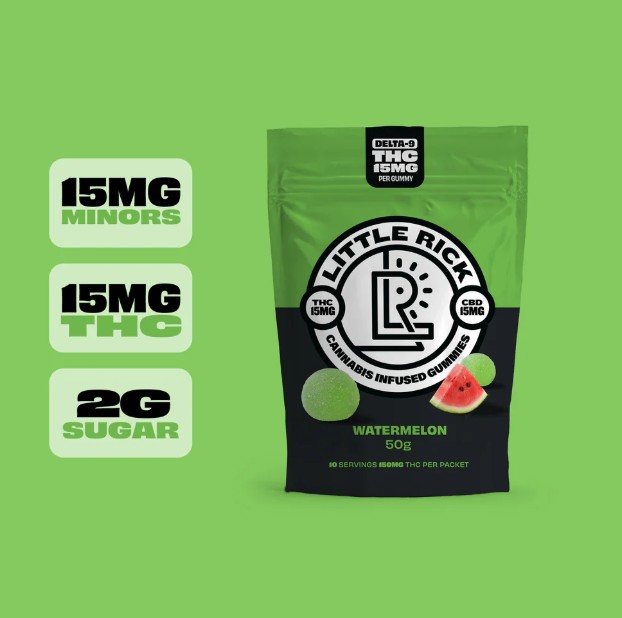 little rick watermelon gummy cbd+thc 150mg