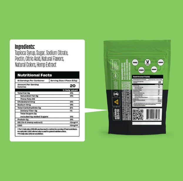 little rick watermelon gummy cbd+thc 150mg