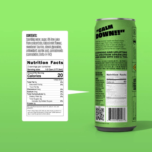 little rick mint & lime cbd+thc 5mg