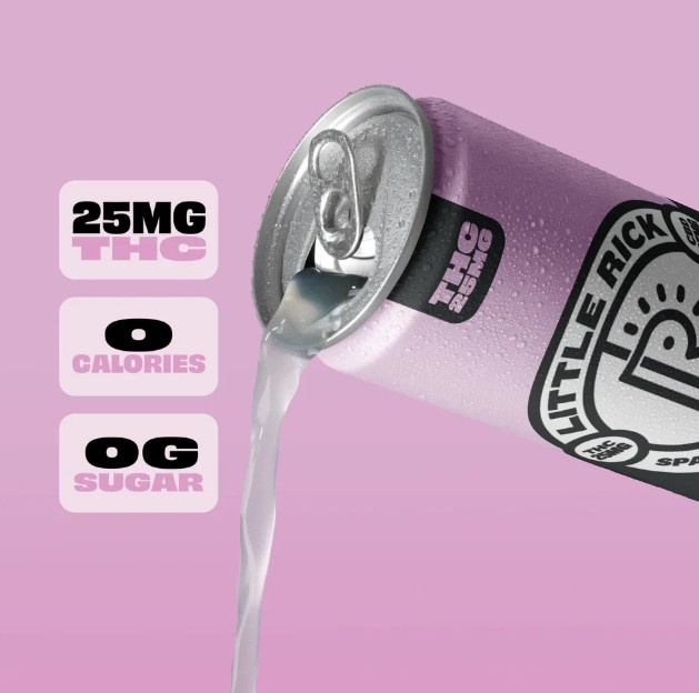 little rick raspberry coconut cbd+thc 25mg