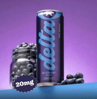 delta blueberry acai cannabis water 10mg 4 pack (copy)
