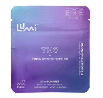 lumi sour caramel apple kush d9 thc terpene gummies 300mg (copy)