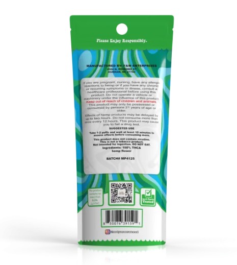 not ya son's weed frozen grapes mini pre roll thca 1g 2 pack