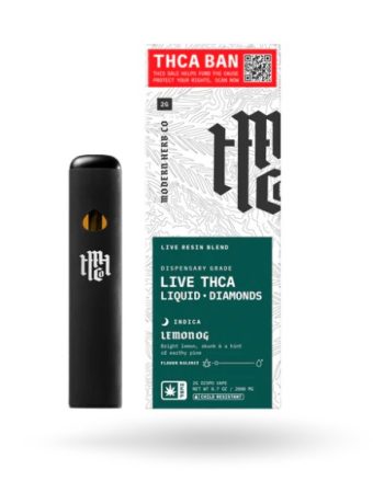 modern herb co. lemon og thca liquid diamonds vape 2g