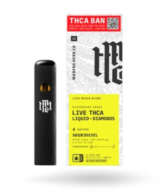 modern herb co. sour diesel thca liquid diamonds vape 2g