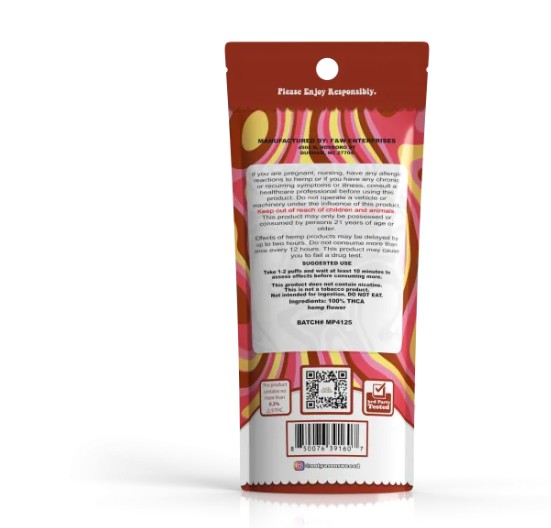 not ya son's weed pluto mini pre roll thca 1g 2 pack