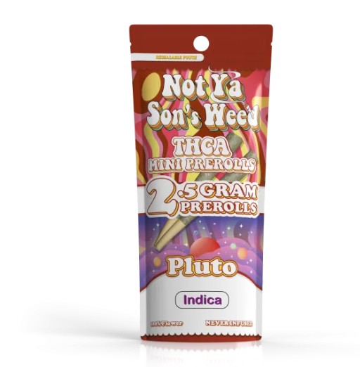 not ya son's weed pluto mini pre roll thca 1g 2 pack