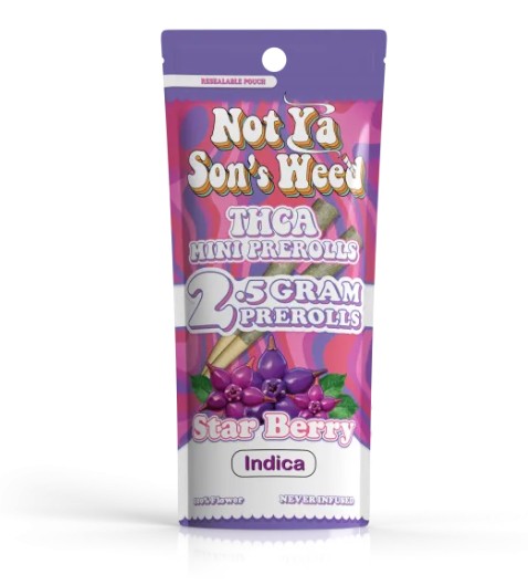 not ya son's weed alien rock candy thca pre rolls 1.5g 2 pack