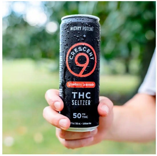crescent canna raspberry lime seltzer thc 50mg single (copy)
