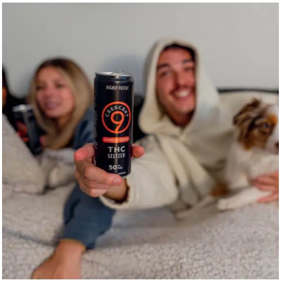 crescent canna raspberry lime seltzer thc 50mg single (copy)