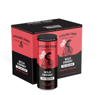 cycling frog wild cherry cbd+thc seltzer 5mg 6 pack (copy)