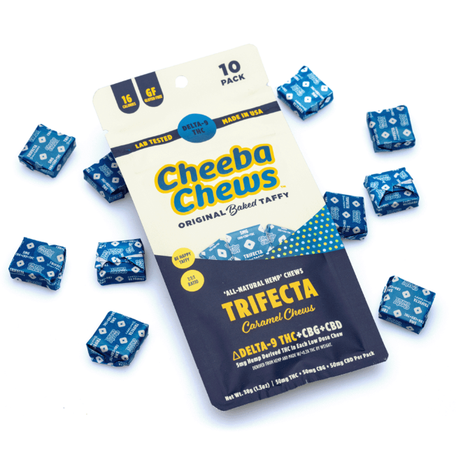 cheeba chews thc+cbg+cbd caramel 5mg