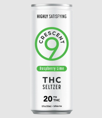 crescent canna raspberry lime seltzer thc 20mg