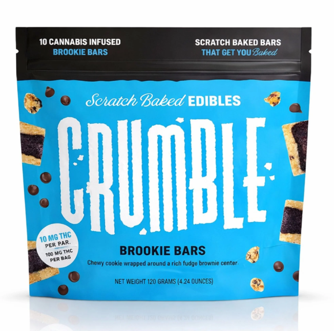 crumble brookie bars thc 100mg