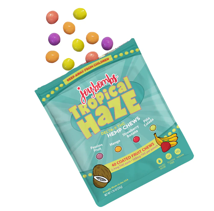 joy bombs sour fruit chews thc 100mg (copy)