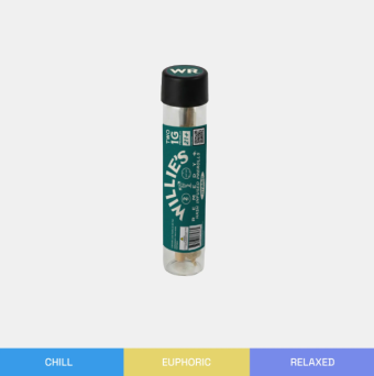 willie’s remedy hash infused prerolls hybrid 1g 2 count