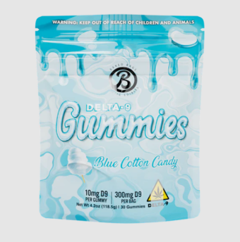 baked bags blue cotton candy thc 300mg