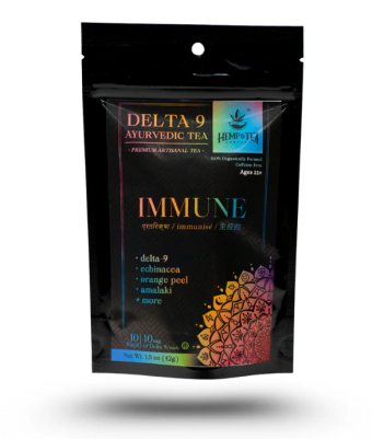 hemp & tea company ayurvedic delta 9 tea energy 10 bags (copy)